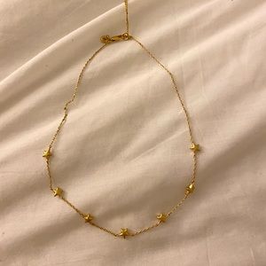 Gold Star Choker Necklace